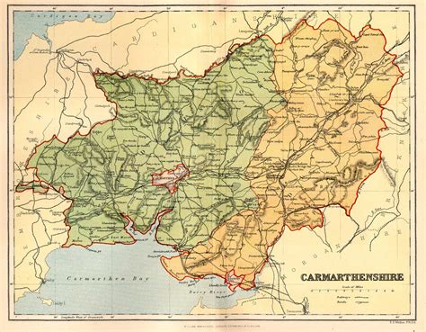 Historical description of Carmarthenshire, Wales