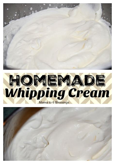 Homemade Whipping Cream