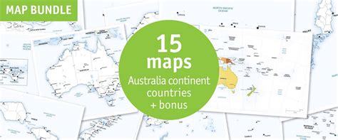 Buy 15 Vector Maps Australia Countries: Sale Price 71% Off