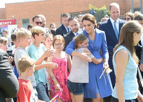 Kate Middleton Hugging Kids in Germany July 2017 | POPSUGAR Celebrity