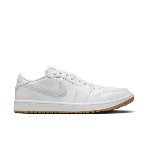 AIR JORDAN 1 LOW G GOLF SHOES WHITE/PURE PLATINUM-GUM MED BROWN – Park ...