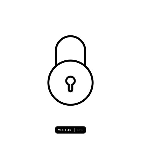 Padlock Icon Vector - Sign or Symbol 6082135 Vector Art at Vecteezy