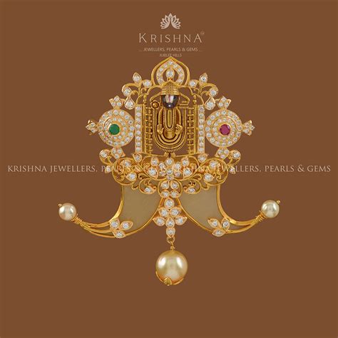 Lord Balaji Gold Pendant – Krishna Jewellers