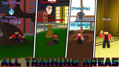 ALL Training Areas in Anime Fighting Simulator - IN DETAIL - YouTube