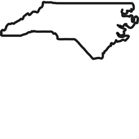 North Carolina Outline Rubber Stamp | State Rubber Stamps – Stamptopia