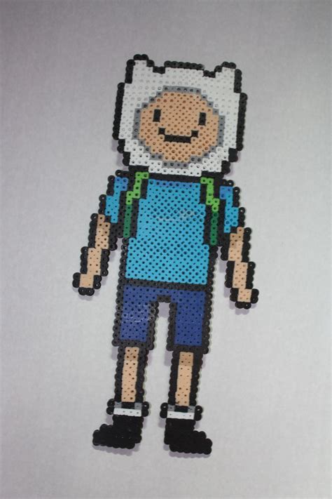 Adventure Time: Finn Perler Beads | Perler beads, Perler bead art ...