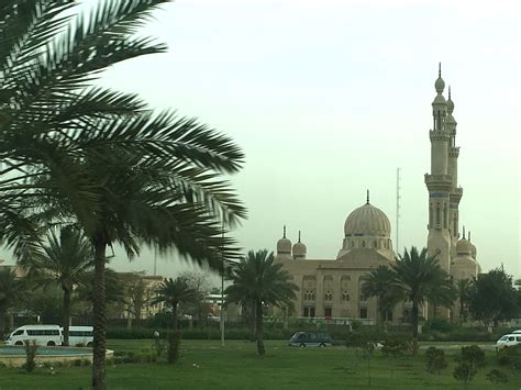 A close-up picture of a large #Mosque in #Baghdad along #routeIrish now ...