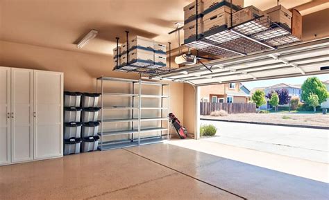 Garage Storage Ideas (Cabinets, Racks & Overhead Designs) - Designing Idea