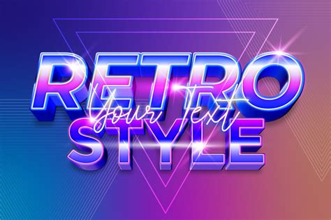 retro text style effect | Plug-ins ~ Creative Market