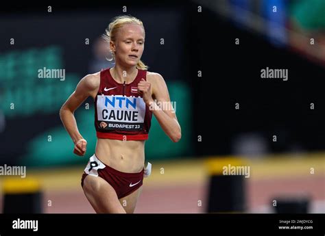 Agate CAUNE participating in the 5000 meters at the World Athletics ...