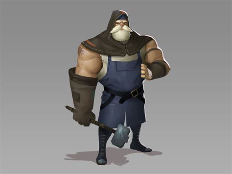 Blacksmith Character Concept by Michael B. Myers Jr. on Dribbble