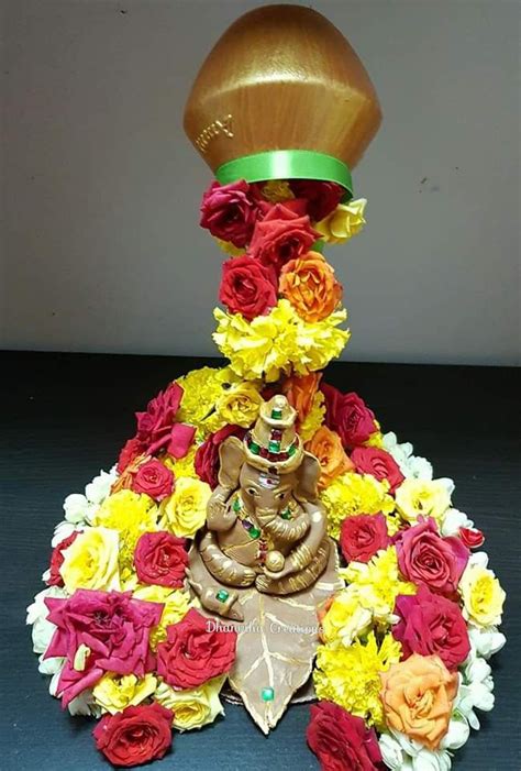 Vinayagar Chaturthi Decorations | Ganesh chaturthi decoration, Tree ...