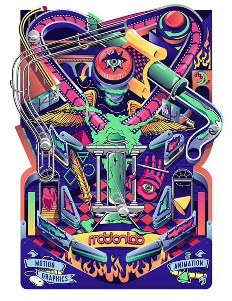 Pinball - Motion Lab on Behance | Pinball art, Pinball, Graphic design fun