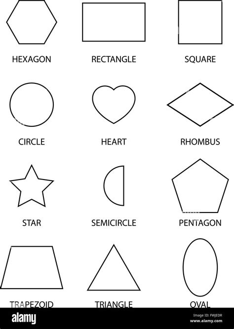 Shapes Outline Printable