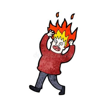 Hair Fire Cartoon Stock Illustrations – 1,008 Hair Fire Cartoon Stock ...