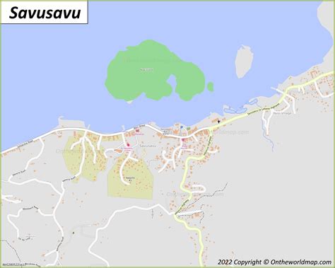 Savusavu Map | Fiji | Detailed Maps of Savusavu