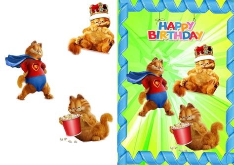 Garfield Birthday Card - CUP809716_83674 | Craftsuprint