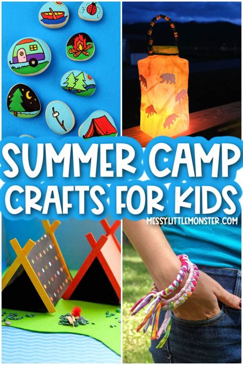 30 Best Summer Camp Crafts for Kids | Camping crafts for kids, Camping ...