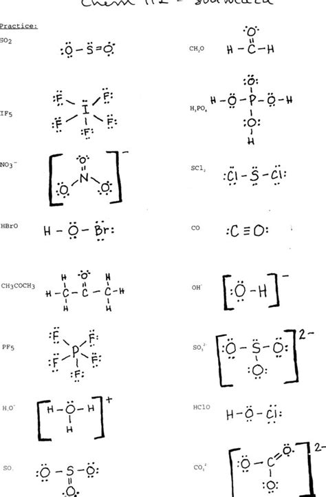 Lewis Dot Structure Practice Worksheet — db-excel.com