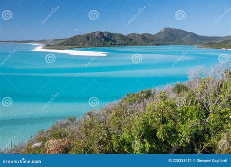 Aerial View of Whitehaven Beach in the Whitsunday Islands, Australia ...