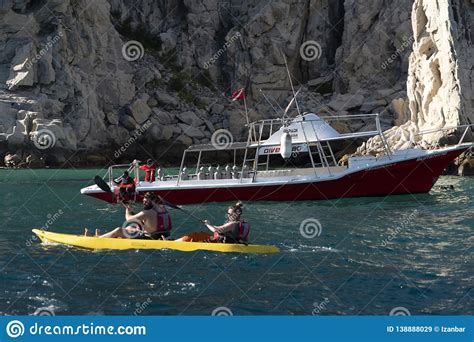 CABO SAN LUCAS, MEXICO - FEBRUARY 1 2019 - Tourist in Water Activities ...