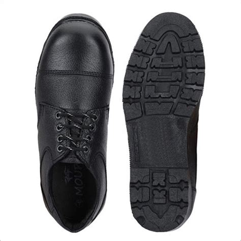 Black Leather Safety Shoes at Best Price in Agra | Krf Enterprises