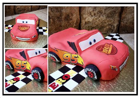 The wooden SPOON: lightening mcqueen car cake