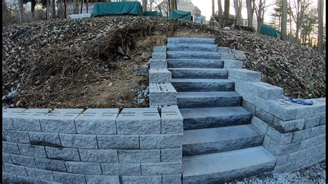 Installing Retaining Wall & Stone Steps Are Easy Money! OLS Project .01 ...