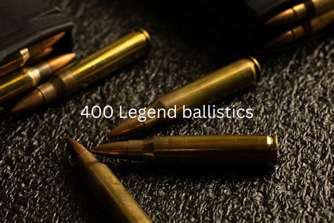 400 Legend ballistics - Nifty Outdoorsman