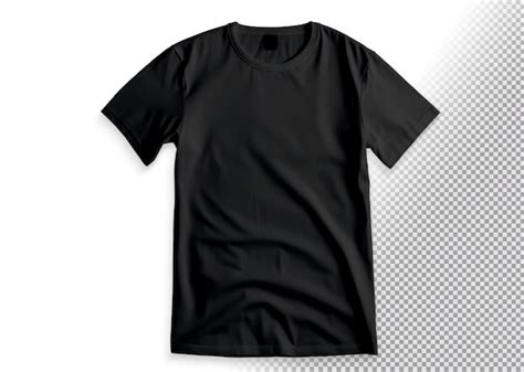 Black Tshirt on Transparent Background - Free PSD Template - HD Stock ...