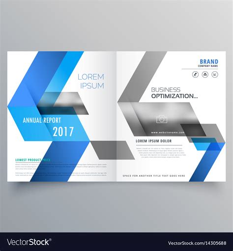 Modern booklet cover page design template with Vector Image