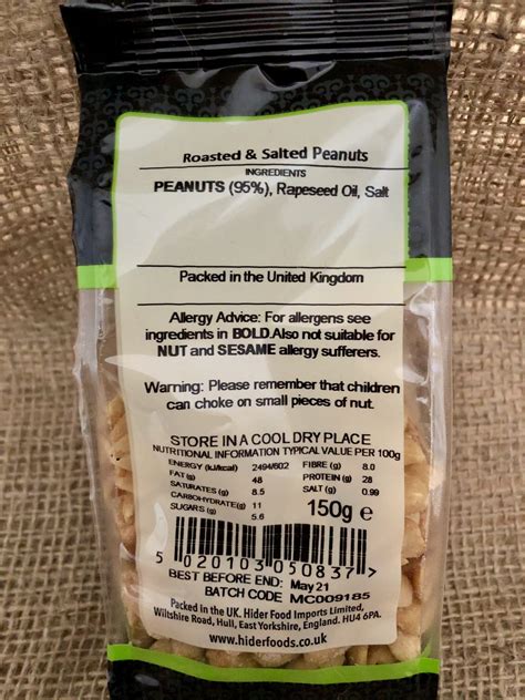 Roasted & Salted peanuts 150g – eedandsonltd