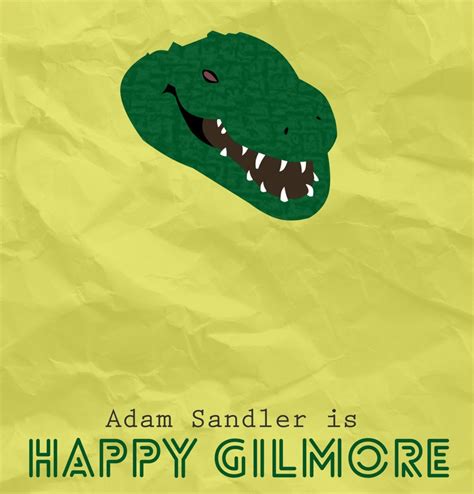 Happy Gilmore Minimalist Movie Poster With Quote 5 Printable Files ...