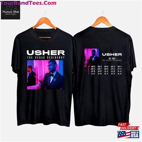 2 Sides Usher My Way The Vegas Residency Tour 2023 T-Shirt Merch Rnb ...