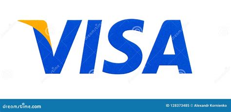 Visa Logo Printed on the Paper Editorial Image - Image of currency ...