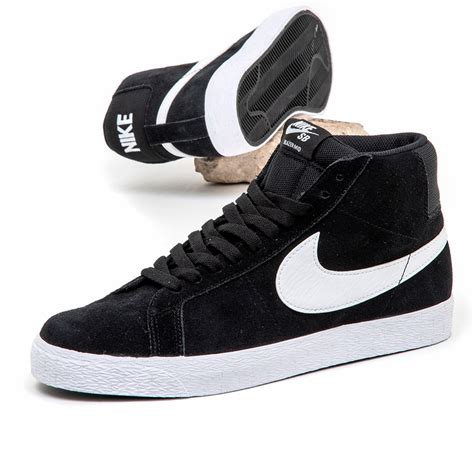 Nike SB Zoom Blazer Mid (Black / White) Men's at Uprise