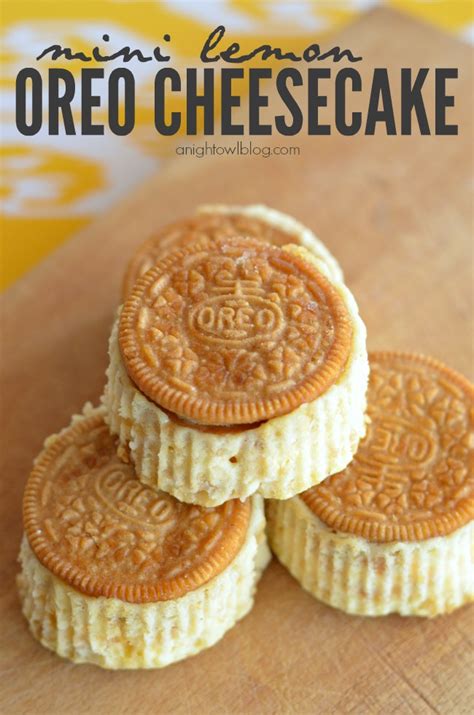 Mini Lemon Oreo Cheesecake | A Night Owl Blog