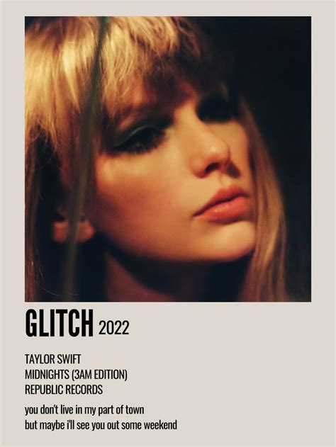 glitch taylor swift in 2023 | Taylor swift song lyrics, Taylor swift ...