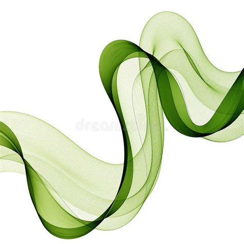 Abstract Colorful Wave Pattern. Vector Design Element. Green Wave. Eps ...