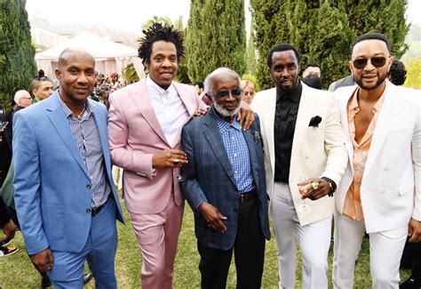 Alex Avant, JAY-Z, Clarence Avant, Diddy, and John Legend at the 2020 ...