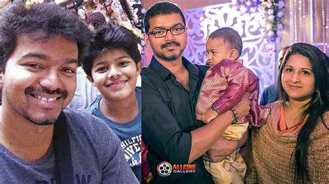 Actor Vijay Family with Wife Sangeetha, Son Sanjay, Daughter Divya ...