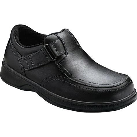 OrthoFeet - Orthofeet Carnegie Men's Black Walking Shoes 7XW - Walmart ...