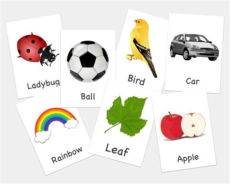 First Words Flashcards Printable Flashcards Learning for Babies and ...