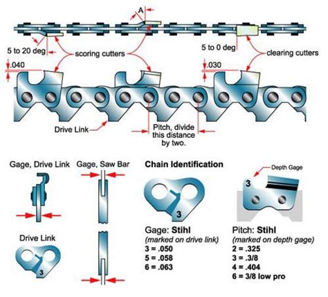 Chainsaw Sharpening Angle Chart