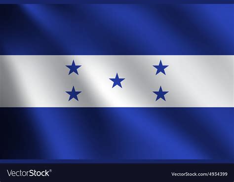 Honduras flag Royalty Free Vector Image - VectorStock