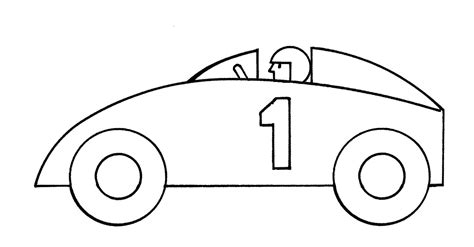 Racing Car Clip Art Black And White