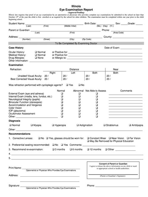 Eye Examination Form - Fill Online, Printable, Fillable, Blank | pdfFiller