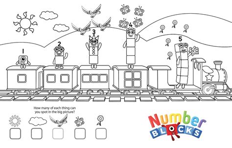 All Numberblocks Coloring Page - Free Printable Coloring Pages for Kids