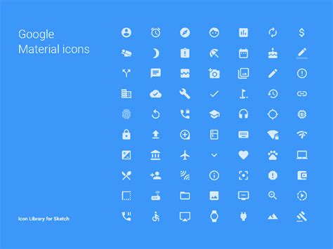 Google Material Icons Library Sketch freebie - Download free resource ...