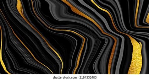 Black Marble Texture Gold Pattern Stock Illustration 2184332403 ...